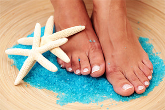 Pass the Dead Sea salts to give your spa and massage client foot pain relief