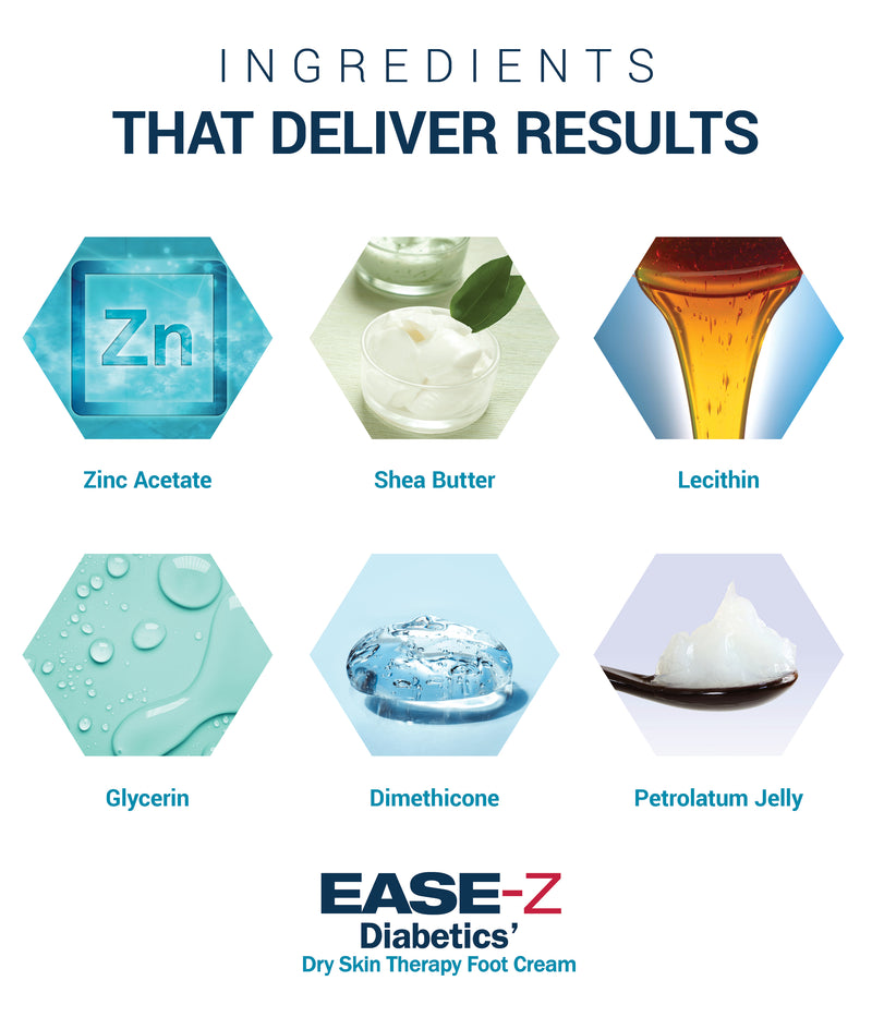 EASE-Z  Diabetics’ Dry Skin  Therapy Foot Cream - 4.4 oz