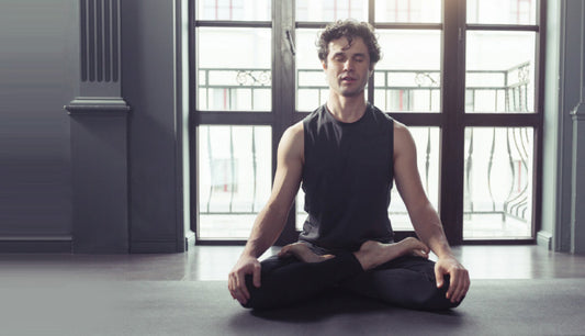 relaxing staying calm meditating