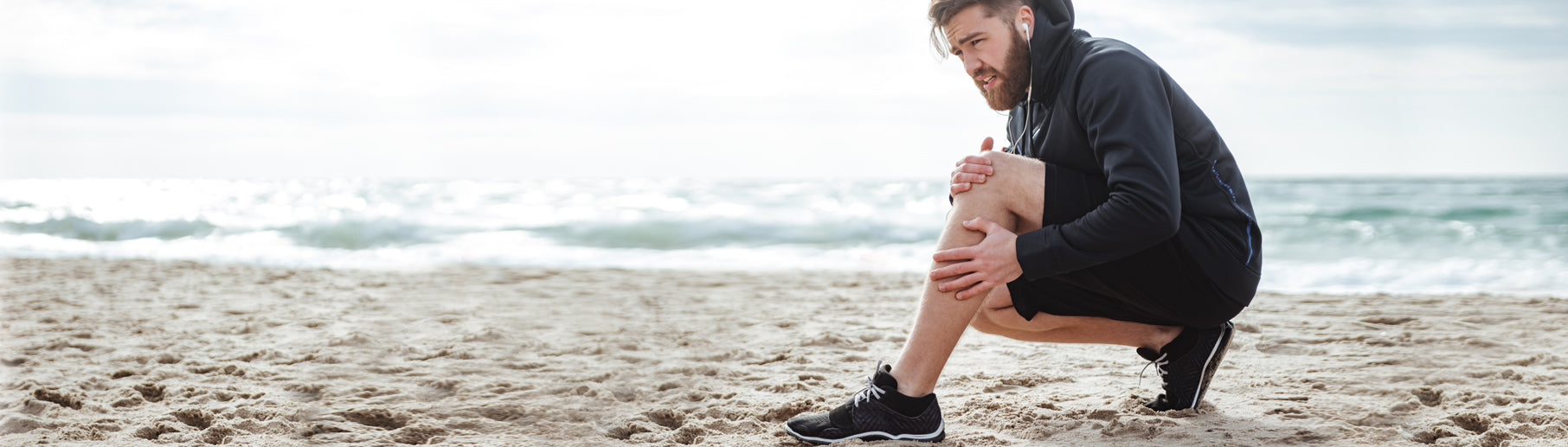 man with pin in knee