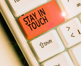 stay in touch button on keyboard