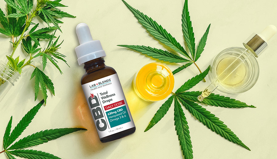 hemp leaves and cbd oil