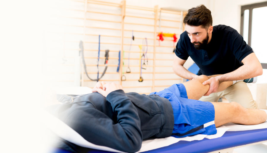 Man giving sports massage 