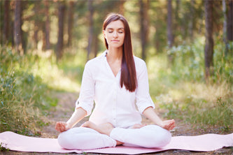 woman meditating
