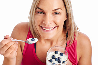 woman eating healthy