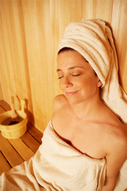 woman relaxing in spa