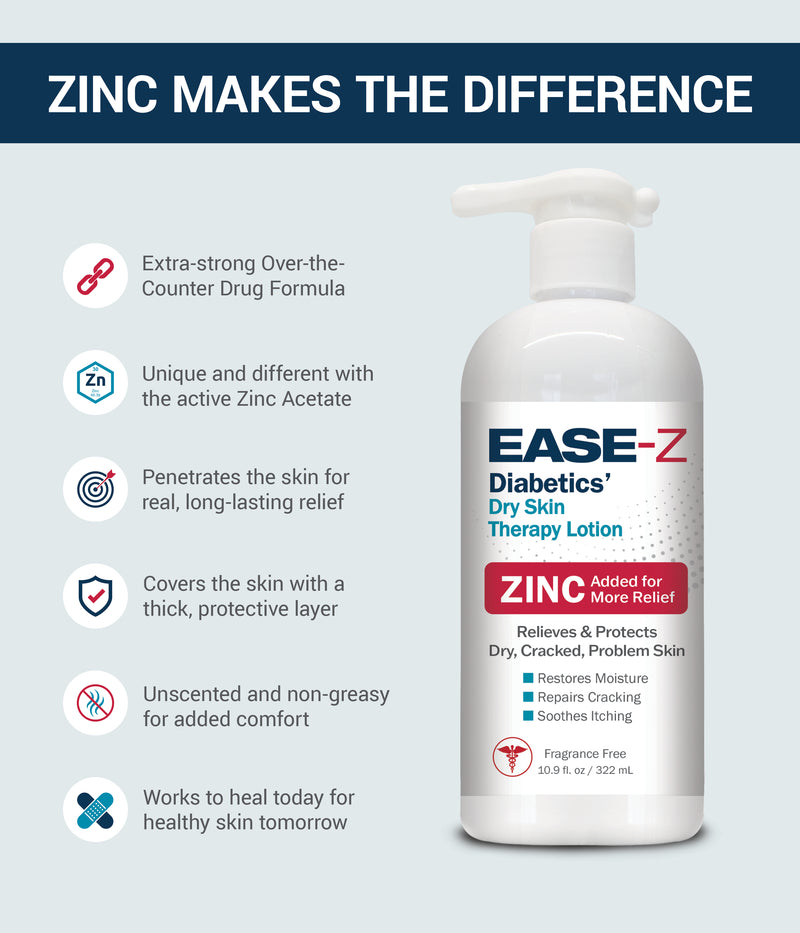 EASE-Z  Diabetics’ Dry Skin  Therapy Lotion - 10.9 oz