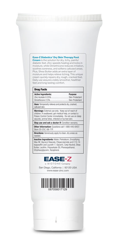 EASE-Z  Diabetics’ Dry Skin  Therapy Foot Cream - 4.4 oz